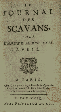 Journal des Scavans